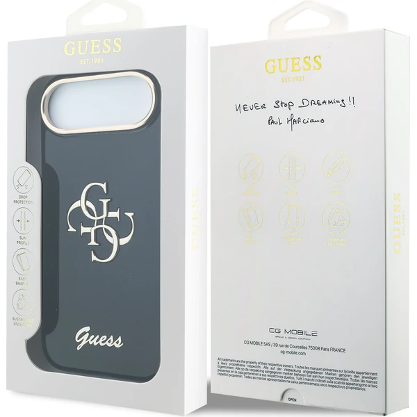 Guess IML 4G Script Metal Logo kryt iPhone Air modrý - Puzdra - Obrázok b6cadcbe6f134915b931861993294ca6