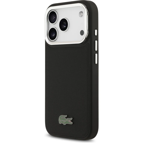 Lacoste Iconic Petit Pique Camera Stand MagSafe kryt iPhone 17 Pro čierny - Puzdra - Obrázok b6f80030f53e482a9f1be9820bc2e984