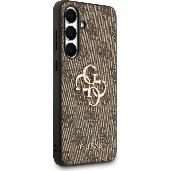 Guess PU 4G Metal Logo Zadný Kryt pre Samsung Galaxy S25 FE hnedý - Puzdra - Obrázok b71b82b0855242c5a0c10e226c864bd6