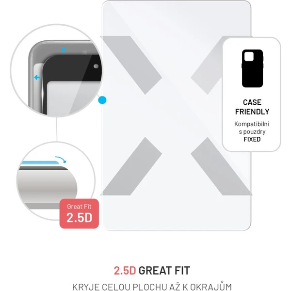 FIXED 2,5D tvrdené sklo Samsung Galaxy Tab A11+/A9+ číre - Ochranné fólie a sklo - Obrázok b71c23287de042c19a2f2f7b6f0af18c