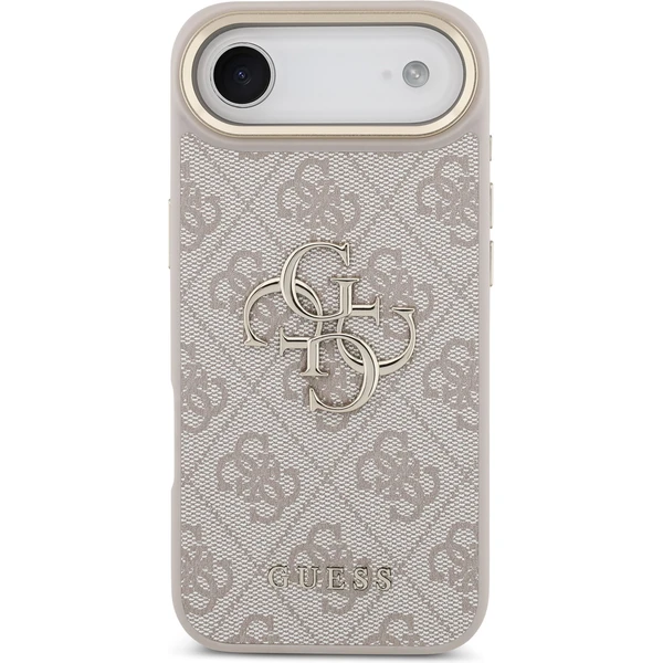 Guess PU Leather 4G Metal Logo Gold Frame kryt iPhone Air ružový - Puzdra - Obrázok b72ceba562ea4fa78e8f529e10a2bda1