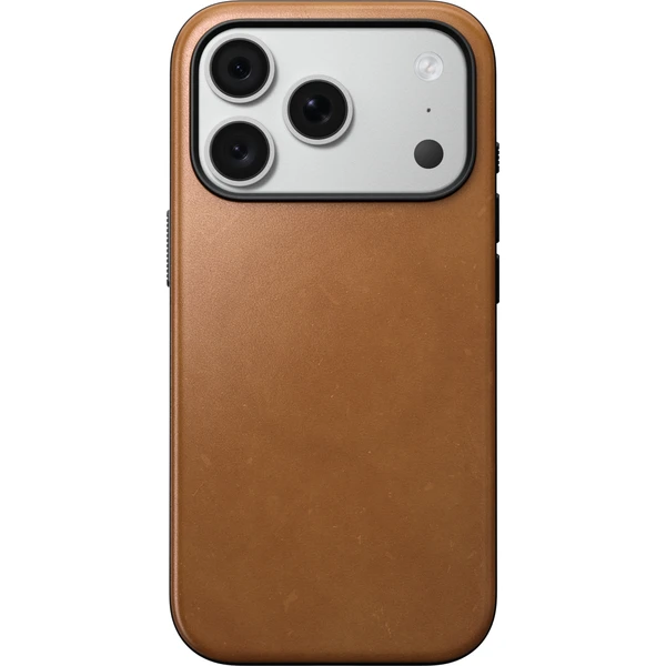Nomad Modern Leather MagSafe kožený kryt iPhone 17 Pro/18 Pro English Tan - Puzdra - Obrázok b7400f5730d0407ca5fae4bf09875791