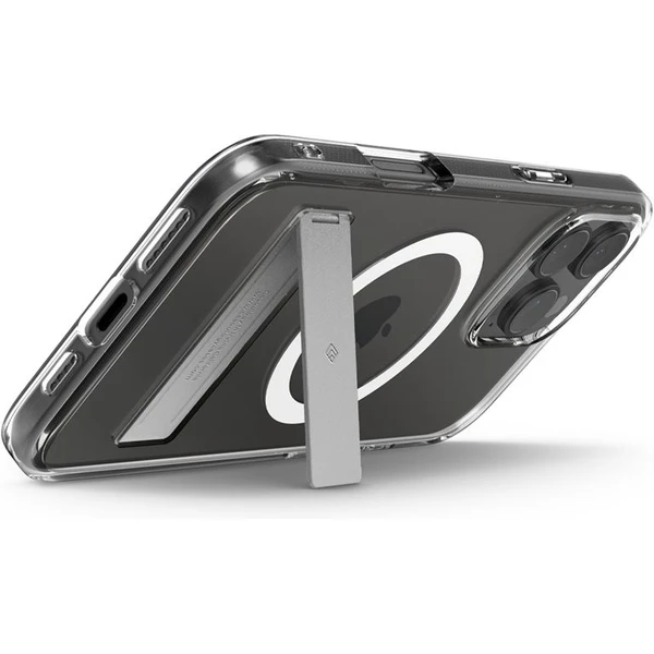 Spigen Caseology Capella MagSafe Kickstand kryt iPhone 16 Pro Max clear white silver - Puzdra - Obrázok b76077647c0d4751834fdd9a8ae0d242