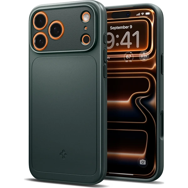 Spigen Thin Fit MagSafe kryt iPhone 18 Pro/17 Pro abys green - Puzdra - Obrázok b763284e7aae4a19ad9de16785fc6844