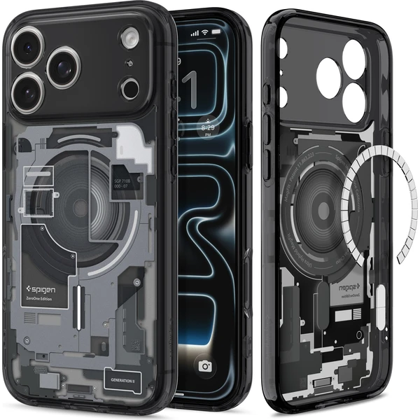 Spigen Ultra Hybrid MagSafe kryt iPhone 18 Pro Max/17 Pro Max zero one black - Puzdra - Obrázok b76f41f6edb449a9947dd943ea3062c4