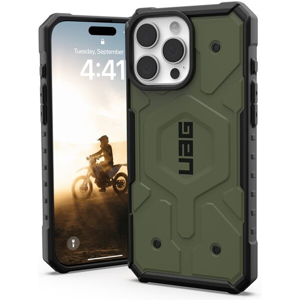 UAG Pathfinder Magsafe kryt iPhone 16 Pro Max olivovo zelený