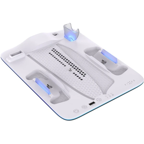 FIXED Dokovacia stanica pre PlayStation 5 (Pro/Slim) s vetrákmi biela - Nabíjačky - Obrázok b7aef482320344af9096da95e4e25c2a