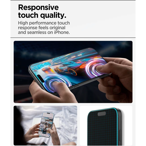 Spigen Glass tR AlignMaster S sklo iPhone 17 (3 ks) - Ochranné fólie a sklo - Obrázok b7b0e616cdb04e66b0e45337a3c25c2e