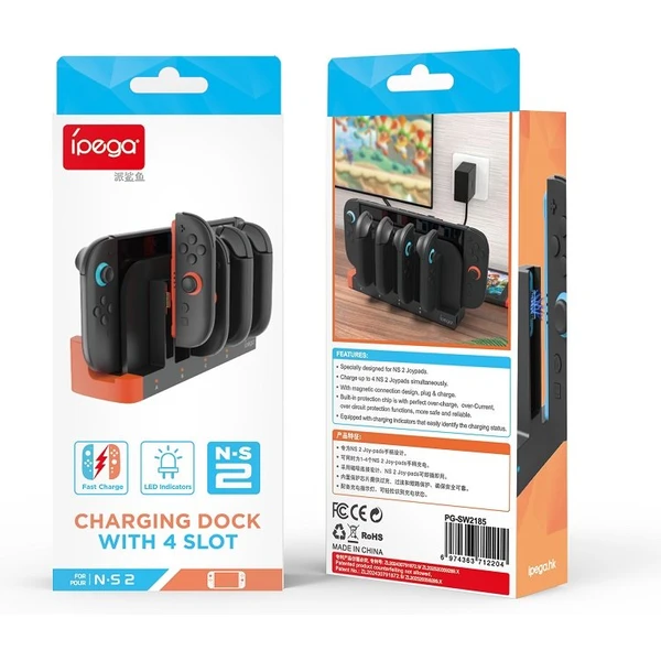 iPega SW2185 Nabíjacia Stanica pre JoyCon Ovládače Nintendo Switch 2 čierna - Nabíjačky - Obrázok b80799881eef4e7eaa71475087ec3bb0