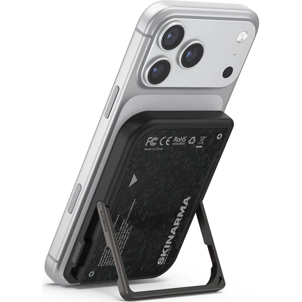 SKINARMA Vektor Nexus MagSafe powerbanka (5000 mAh) 20W, USB-C PD, Onyx - Powerbanky - Hlavný obrázok