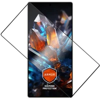 FIXED Armor 2,5D sklo s Anti-dust a AR vrstvou Samsung Galaxy S25 Ultra čierne - Ochranné fólie a sklo