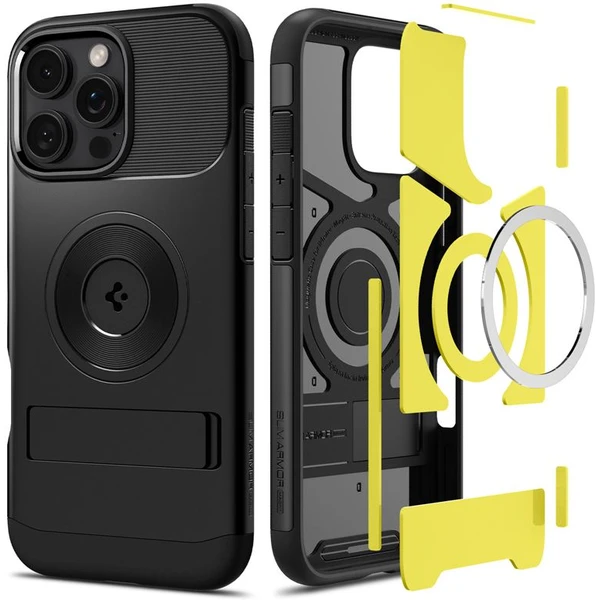 Spigen Slim Armor MagSafe kryt iPhone 16 Pro black - Puzdra - Obrázok b8495db17cb3424bbe82e2c6389a7bd1