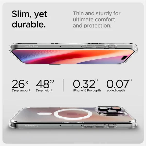 Spigen Ultra Hybrid T MagSafe kryt iPhone 16 Pre biely - Puzdra - Obrázok b85c33764b0845918aa1466ba9dacc8b