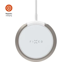 FIXED MagPad bezdrôtová MagSafe nabíjačka so stojanom (15W) biela - Nabíjačky