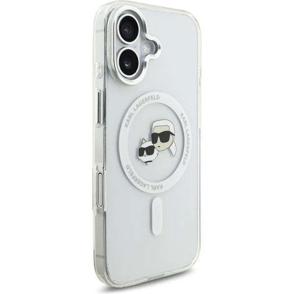 Karl Lagerfeld IML K&CH Heads Metal Frame MagSafe kryt iPhone 17 číry - Puzdra - Obrázok b86f7cf6b4964cdc8f2f1abea18d37ec