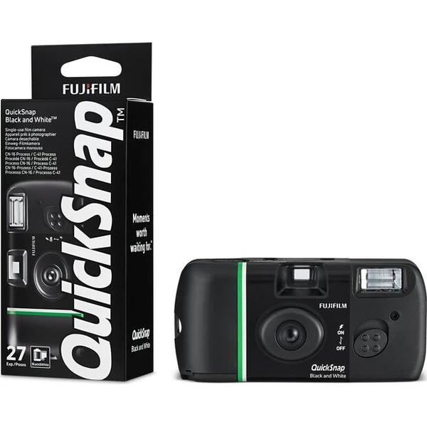 Fujifilm QuickSnap Black and White 400 27-EX - jednorazový fotoaparát čiernobiely - Fotoaparáty - Obrázok b88286cb6c0a48aaa8b2a65b12c8dd0b