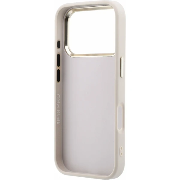 Guess PU 4G Resin Metal Logo Zadný Kryt pre iPhone 18 Pro Pink - Puzdra - Obrázok b8e2807c21bc41c094c76d4aa2c1d569