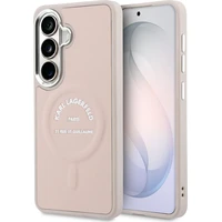 Karl Lagerfeld PU RSG Logo Magnetický kryt Samsung Galaxy S26 ružový - Puzdra