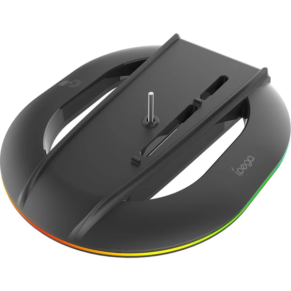 iPega P5S035SAH vertikálny stojan s USB-A a RGB pre PS5 Slim/PS5 Pre čierny - Stojany - Obrázok b8f21646045f4269b7108ecfa28f32b4