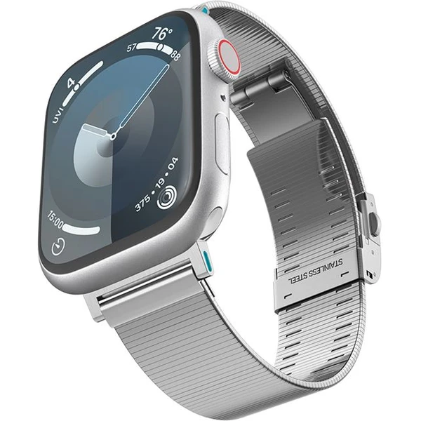 Spigen Sleek Link remienok Apple Watch 49/46/45/44/42mm strieborný - Remienky - Hlavný obrázok