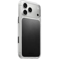 Nomad Clear Leather (Horween) MagSafe kryt iPhone 17 Pro Max/18 Pro Max Black - Puzdra