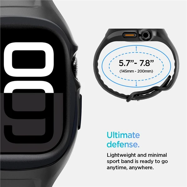 Spigen Liquid Air Pro kryt s remienkom Apple Watch 10/11 (46mm) čierny - Puzdra - Obrázok b930bc5cdfc2465abf5564f768fb3722