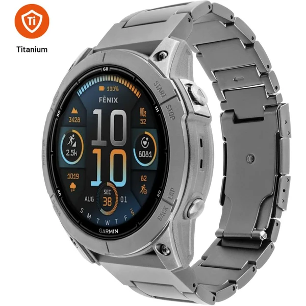 FIXED Titanium Strap titánový remienok Garmin QuickFit 26mm, prírodný titán - Remienky - Hlavný obrázok