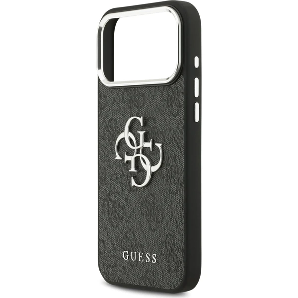 Guess PU 4G Metal Logo kryt iPhone 17 Pro Max strieborný/čierny - Puzdra - Obrázok b93d4280d5684266a60407936c37f1e8