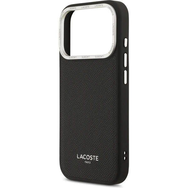 Lacoste PU Leather Champs Elysees MagSafe kryt iPhone 17 Pro čierny - Puzdra - Obrázok b969875777d249778757fac55e1ab00b
