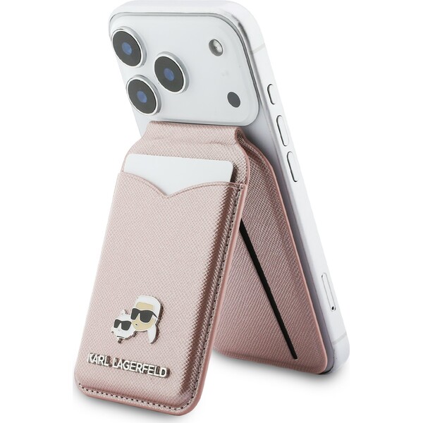 Karl Lagerfeld Mirror MagSafe Cardslot peňaženka so stojanom ružová - Peňaženky - Obrázok b973ad0143024683bd8746aa5375b034