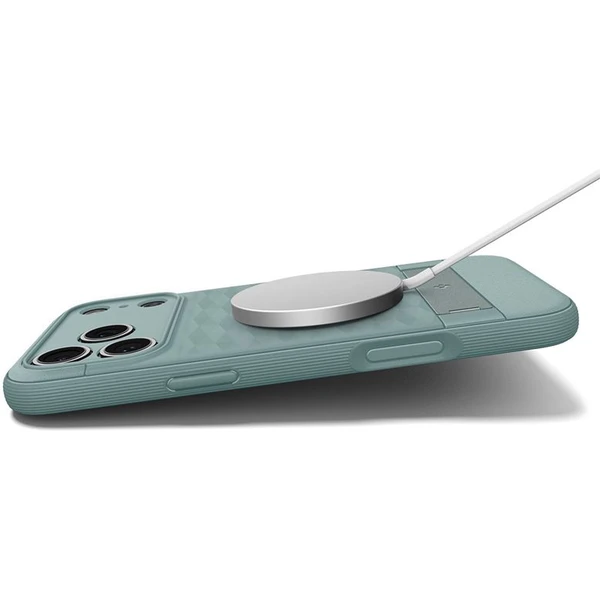 Spigen Parallax S MagSafe kryt iPhone 17 Pro Max sage green - Puzdra - Obrázok b9a595a21ee8420ea5ce36ebbc11e618