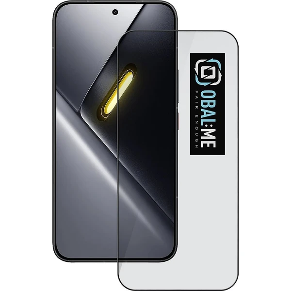 OBAL:ME 5D tvrzené sklo Xiaomi Poco X8 Pro Max černé - Ochranné fólie a sklo - Hlavný obrázok