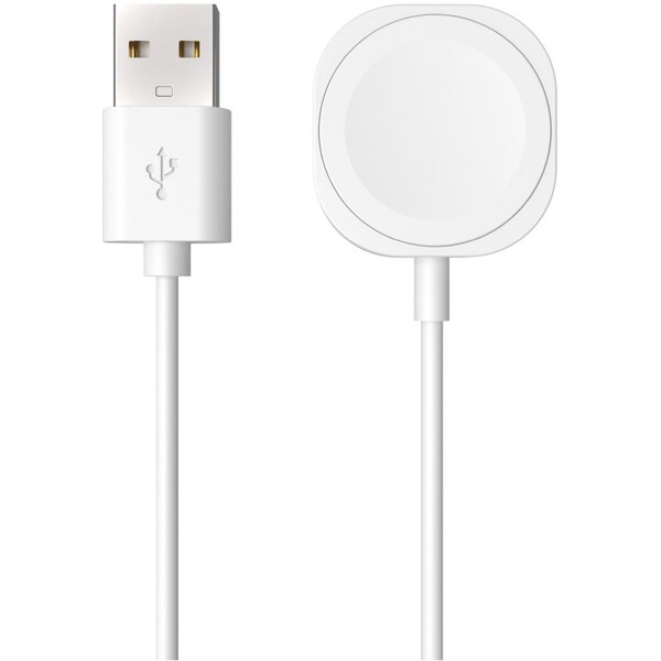 E-shop FIXED USB-A nabíjací kábel pre Apple Watch biely