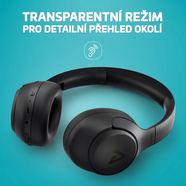 LAMAX BeatComfort1 ANC náhlavné slúchadlá čierna - Slúchadlá - Obrázok b9e12bdddd9942ab9b7eb20abf5ba3ef