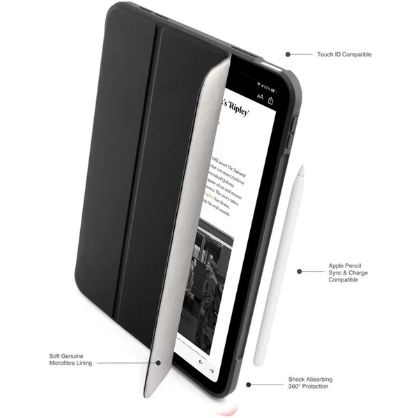 Pipetto Origami No7 Tri-Folio púzdro iPad 11" (2025)/iPad (2022) čierne - Puzdra - Obrázok ba1fbf14255740e685e237e693ac0a0e