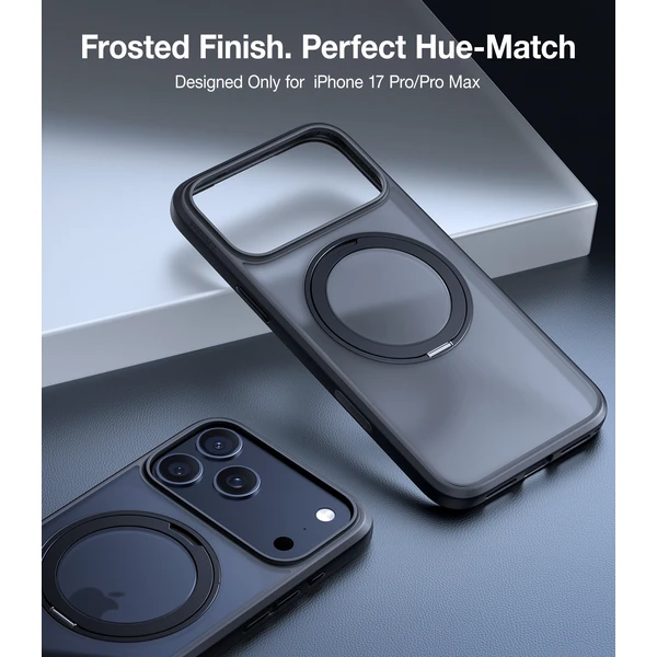 Torras Ostand Pro MagSafe kryt iPhone 17 Pro Max čierny - Puzdra - Obrázok ba20763e61e54add848c3460307d72d2