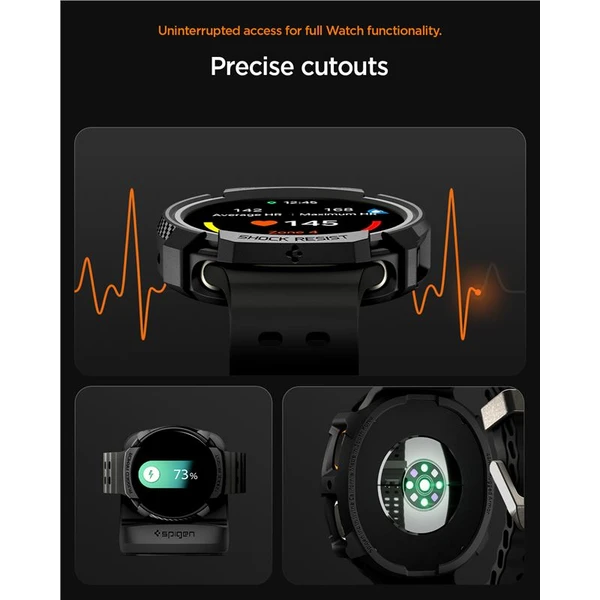 Spigen Rugged Armor kryt Galaxy Watch8 (44mm) matne čierny - Puzdra - Obrázok ba2ca9d41c90497dbfa181aeeca58211