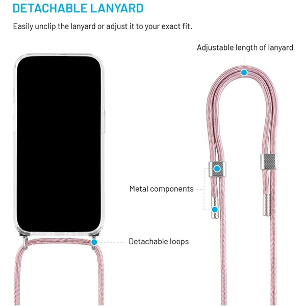 FIXED Pure Neck kryt s ružovou šnúrkou na krk pre Samsung Galaxy A36 5G/A56 5G - Puzdra - Obrázok ba505d2fc68d42b5968cd12a7ac6a94f