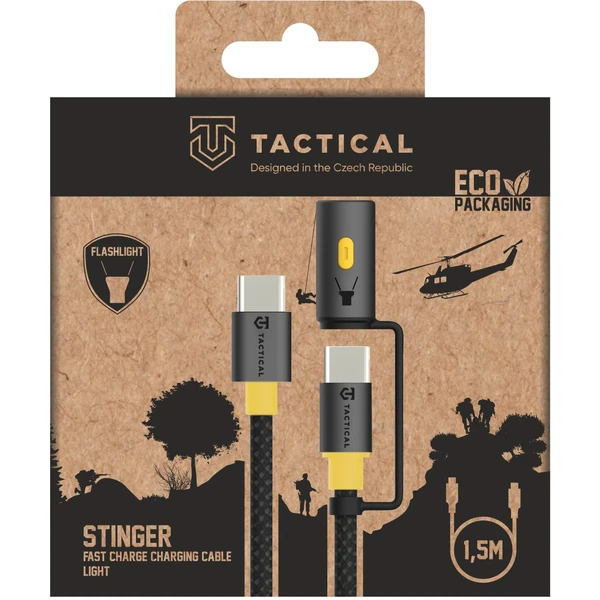 Tactical Stinger USB-C/USB-C napájací kábel so svietidlom 60W 1,5m čierny - Káble a redukcie - Obrázok ba5c0bc4181d4328be475bf4a1334b45