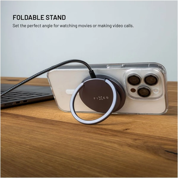 FIXED MagPad Pre nabíjačka Qi2/MagSafe so stojanom, 15W, šedá - Nabíjačky - Obrázok ba60e908ed3f484ca327d37adc42a9d0