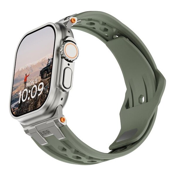UAG Monarch Strap remienok Apple Watch 49/46/45/44/42mm olivový/titán