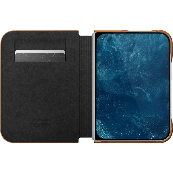 Nomad Traditional Leather Folio (Horween) MagSafe kožené puzdro iPhone Duo sedlová hnedá - Puzdra - Obrázok ba8b236123f340b898af5c524743e570