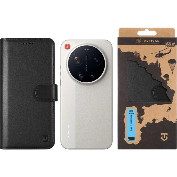 Tactical Field Notes puzdro Xiaomi 17 Ultra čierne - Puzdra - Obrázok baab90491cdd47e39ab501a2c235c34c