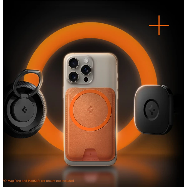 Spigen Valentinus MagFit+ MagSafe Wallet 3 Card peňaženka metallic orange - Peňaženky - Obrázok bae80e44cdf943109e9abe5d0db6506a
