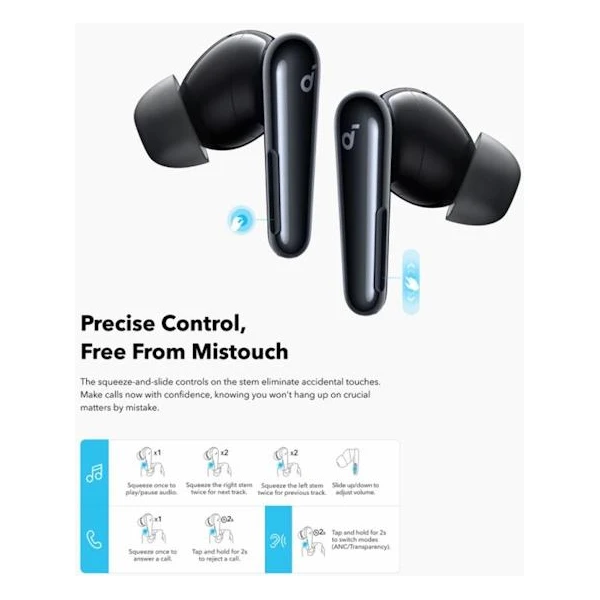 Anker Soundcore Liberty 4 Pre bluetooth slúchadlá lesklo čierna - Slúchadlá - Obrázok baf03b4180db4de0865304cf2377ebf2