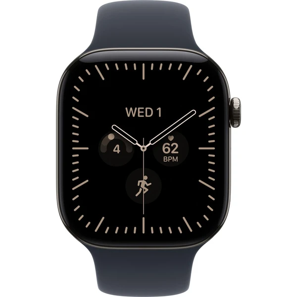 Apple Watch Series 12 Cellular (46mm) Přírodní titan s námořnicky modrým sportovním řemínkem M/L - Inteligentné hodinky - Obrázok baf19e598d5148e1bc6a4aca3964f1db