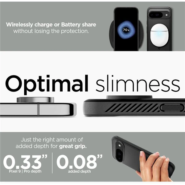 Spigen Rugged Armor kryt Google Pixel 9 Pro/Pixel 9 matne čierny - Puzdra - Obrázok bb0b75204e5844f69e993ee9219308c7