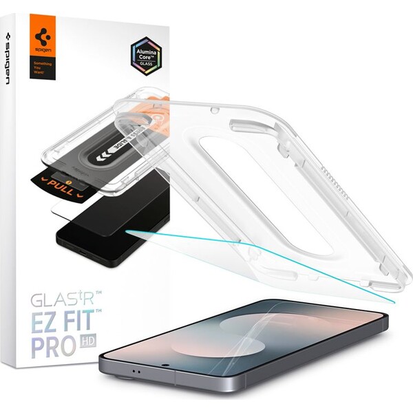 E-shop Spigen Glass tR EZ Fit Pro HD sklo Samsung Galaxy S25 FE priehľadné (1 ks)