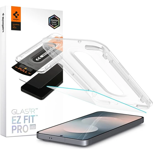 Spigen Glass tR EZ Fit Pro HD sklo Samsung Galaxy S25 FE priehľadné (1 ks) - Ochranné fólie a sklo - Hlavný obrázok