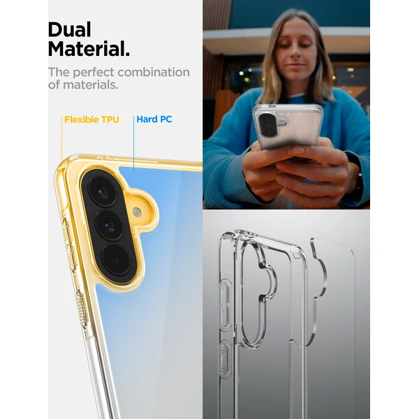Spigen Ultra Hybrid kryt Samsung Galaxy A57 5G crystal clear - Puzdra - Obrázok bb35c655135440ffb44ea37a3ceec13a